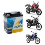 Bateria Moura 6Ah para Moto Twister, Falcon e Lander