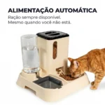 Comedouro e Bebedouro Automático para Gatos e Cães Premium 1L Jelplast