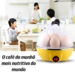 Panela de Vapor Portátil Cozedor de Ovos Cooke com Cozimento Rápido