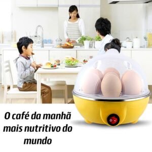 Panela de Vapor Portátil Cozedor de Ovos Cooke com Cozimento Rápido