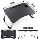 Mesa Dobrável Notebook Retrátil Home Office Apoio Cama Sofá
